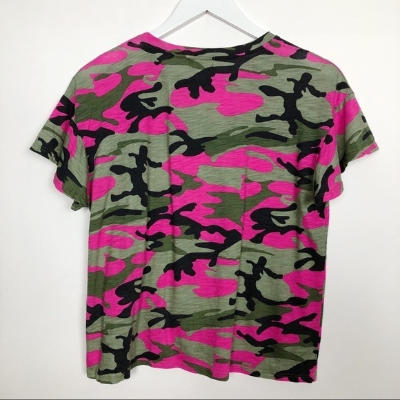 Anthropologie Camouflage Short Sleeved Tee Top - Picture 5 of 12